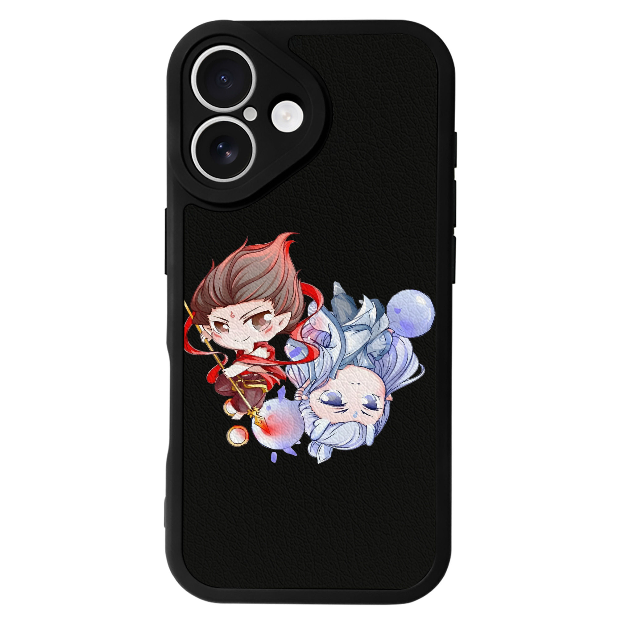 （画像用） Ne Zha 2 ナタ 魔童の大暴れ 【iPhone 16シリーズ対応】シリコンスマホケース（レザー調） 材質：シリコン